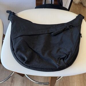 Everyday Black Crescent Bag